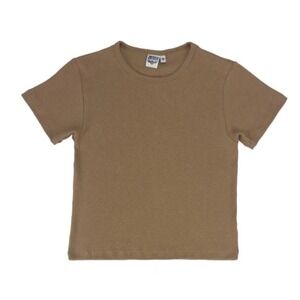 Jungmaven Isola Baby Tee Brown Hemp Organic Cotton Short Sleeve T-Shirt XS